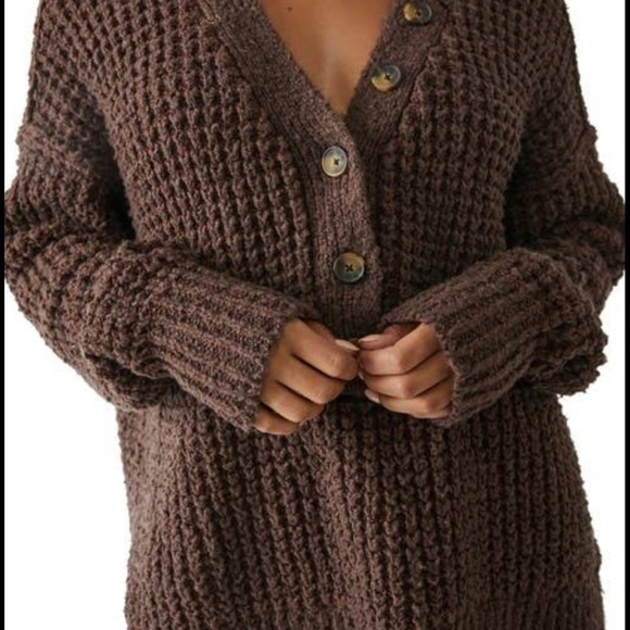 🔺S0LD🔺Free People Whistletop Henley • in Sunflower (WASHED BLACK) NWT 🦅 - Picture 13 of 16